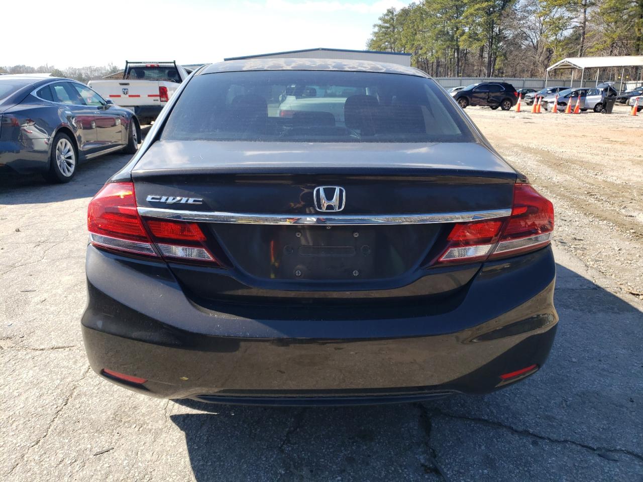 2013 Honda Civic VIN 2HGFB2F59DH580032 Copart auction photo, front end damage thumbnail 6