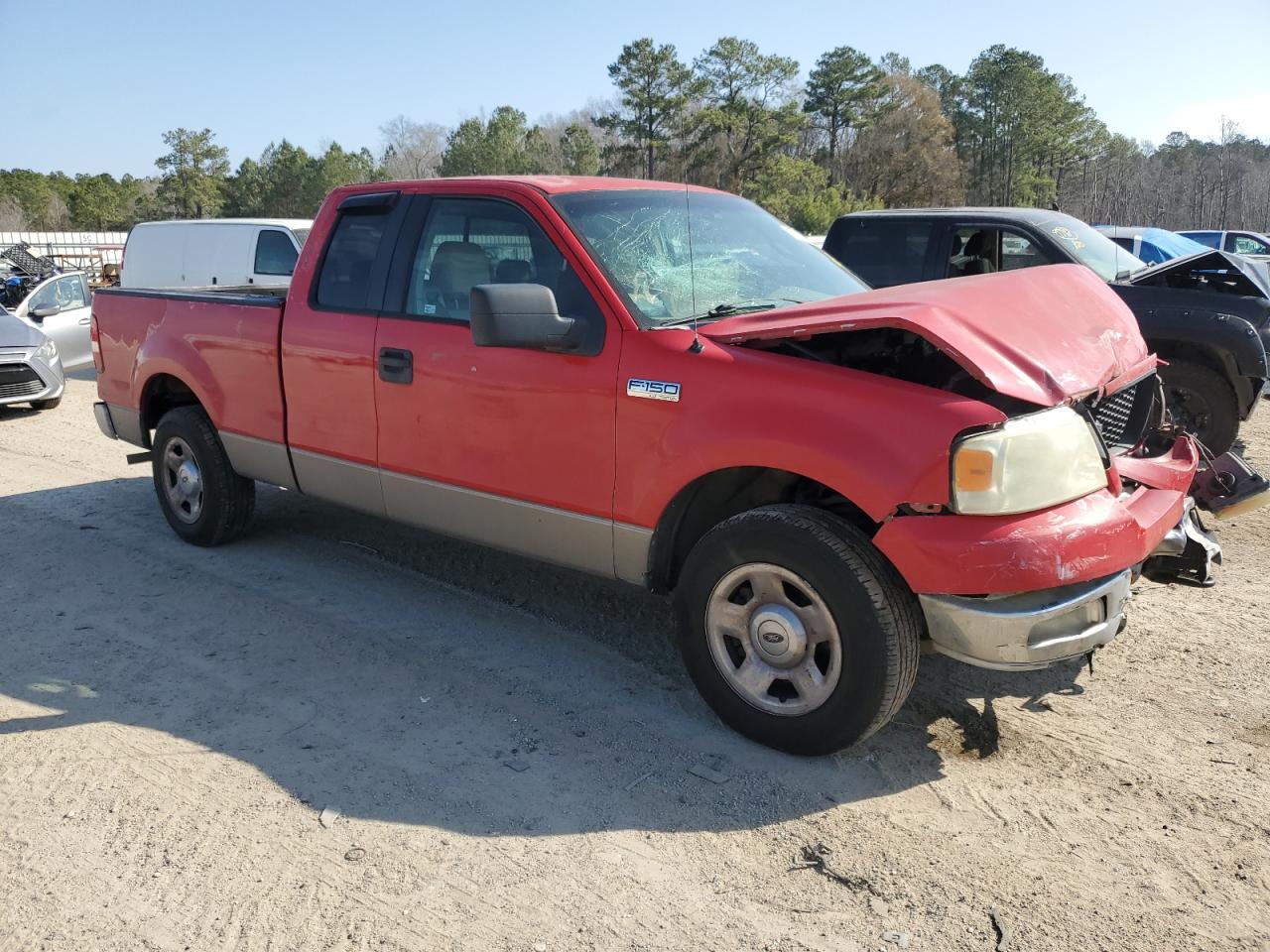 2005 Ford F-150 VIN 1FTRX12W65NB05579 Copart auction photo, front end damage thumbnail 4