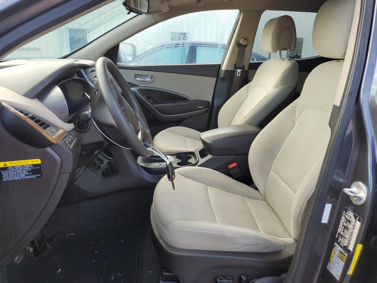 2016 Hyundai Santa Fe VIN 5XYZU3LB1GG374339 Copart auction photo, water/flood damage thumbnail 7