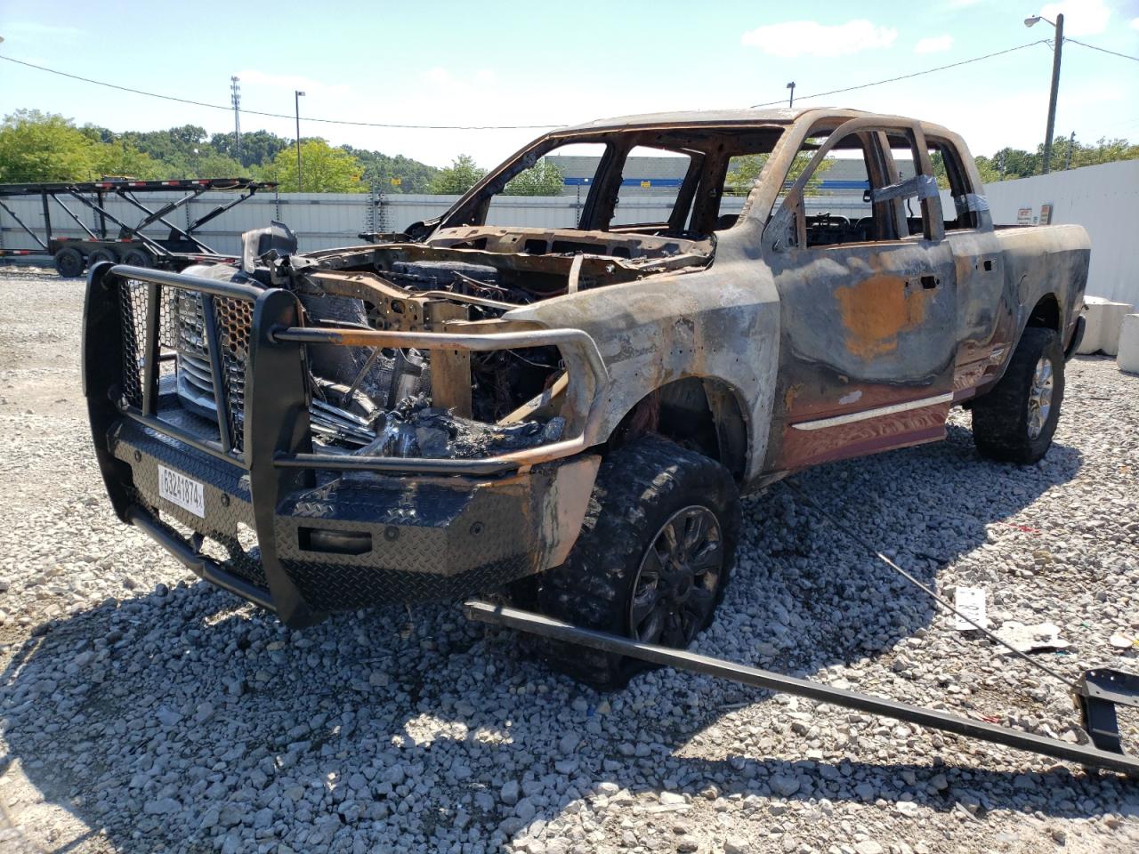 2019 RAM 2500 VIN 3C6UR5SL3KG574805 Copart auction photo, burn damage thumbnail 2