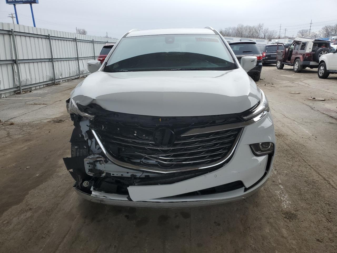2022 Buick Enclave VIN 5GAEVAKW3NJ152985 Copart auction photo, front end / side damage thumbnail 5