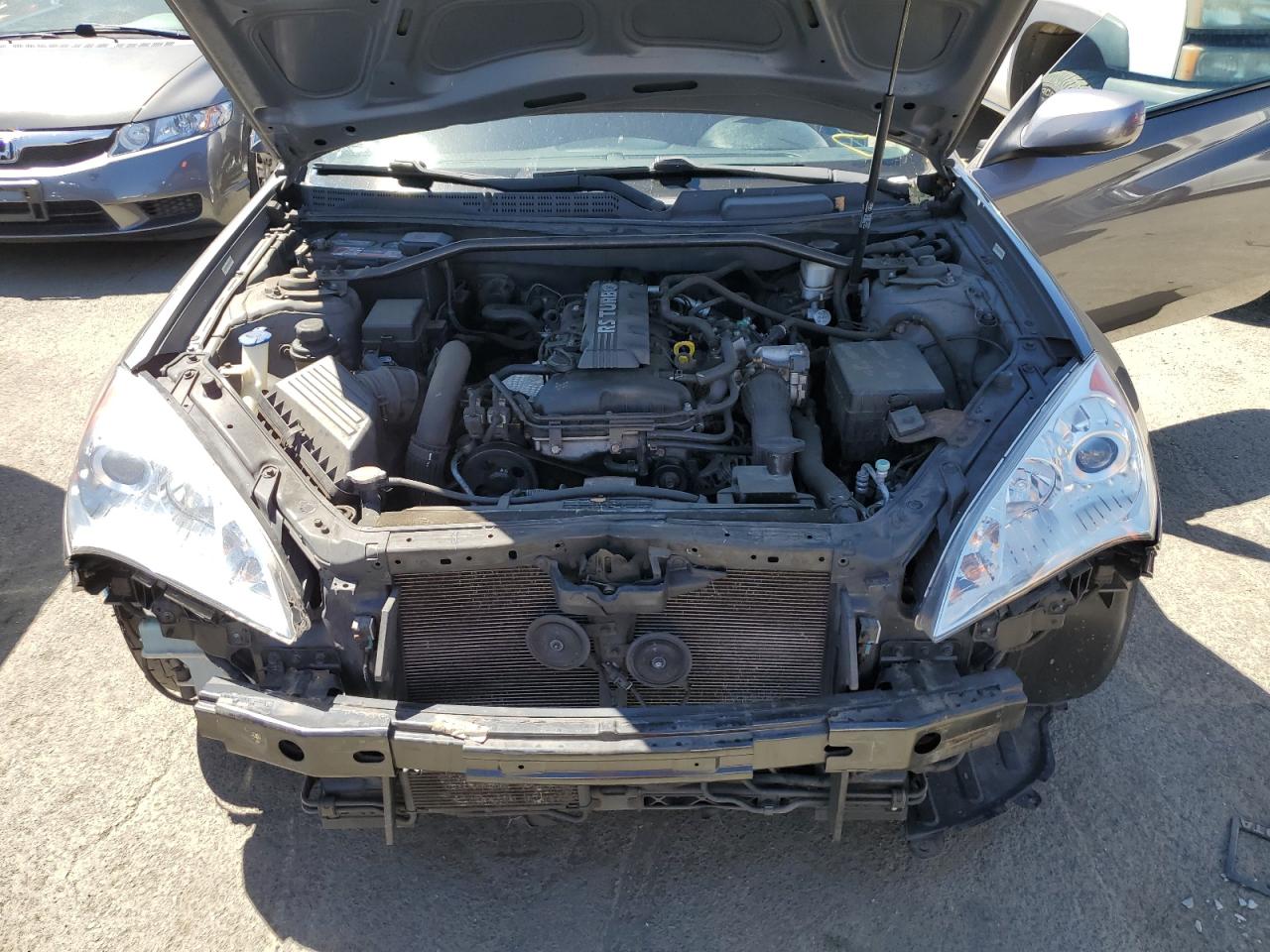 2010 Hyundai Genesis VIN KMHHT6KD6AU042126 Copart auction photo, front end damage thumbnail 11