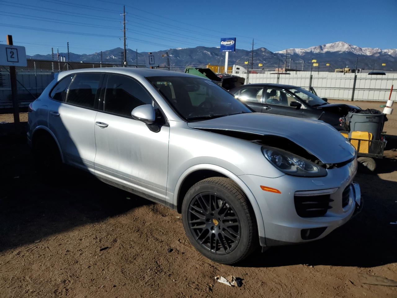 2017 Porsche Cayenne VIN WP1AA2A29HKA80197 Copart auction photo, front end damage thumbnail 4