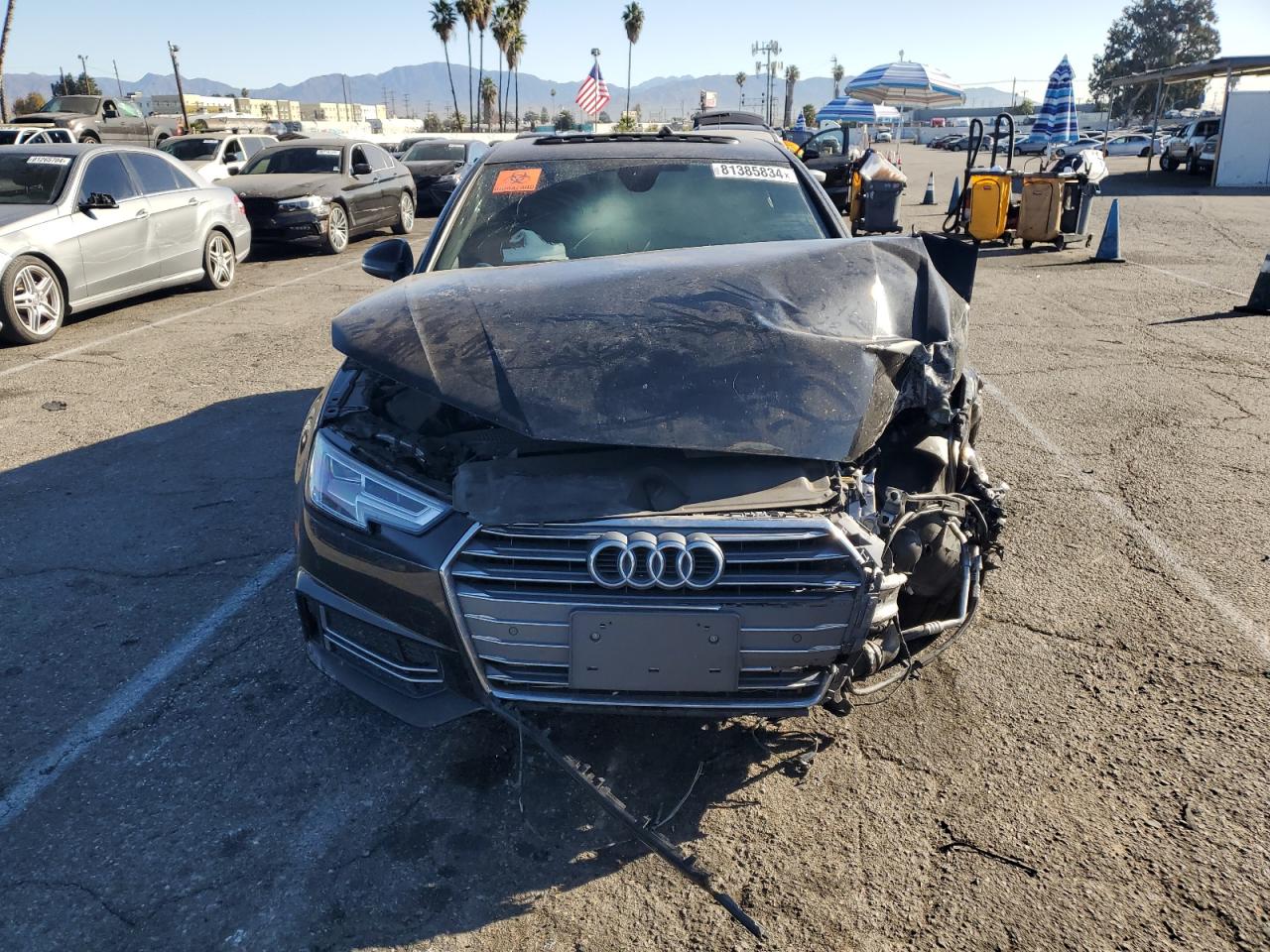 2018 Audi A4 VIN WAULMAF49JA233966 Copart auction photo, front end damage thumbnail 5