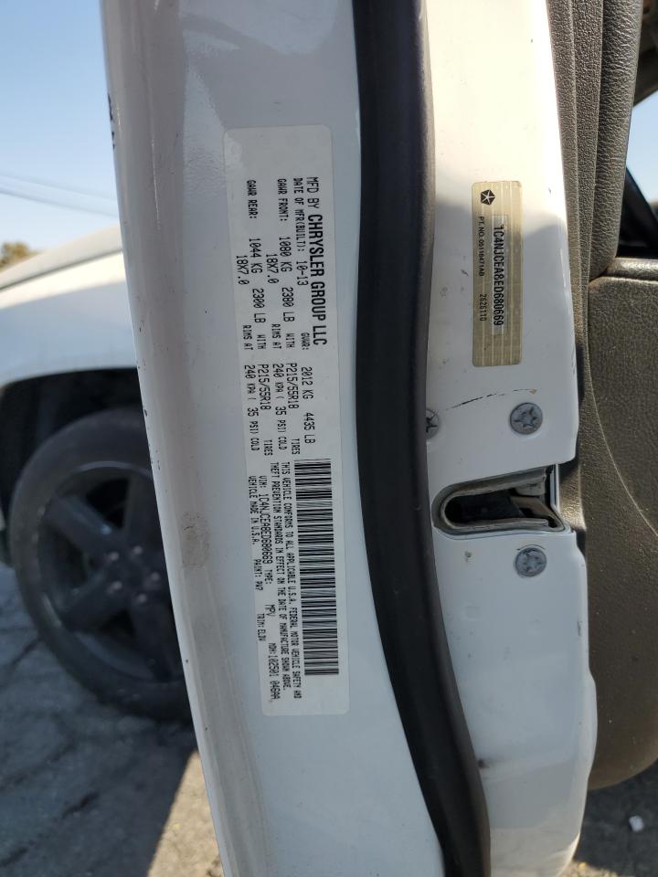 2014 Jeep Compass VIN 1C4NJCEA8ED680669 Copart auction photo, rear end damage thumbnail 12
