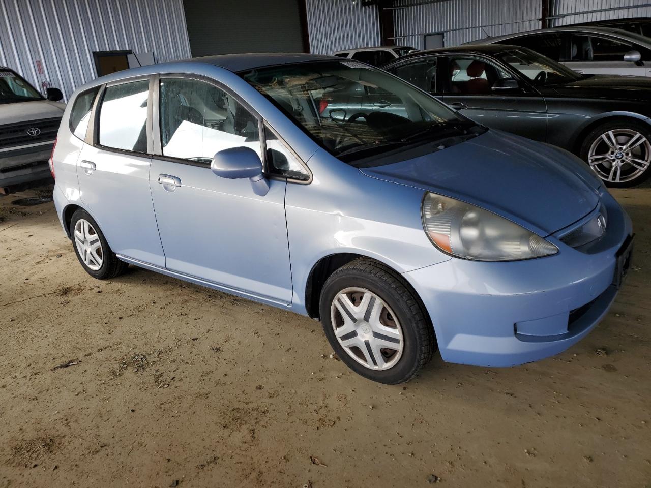 2008 Honda Fit VIN JHMGD38418S043871 Copart auction photo, side damage thumbnail 4