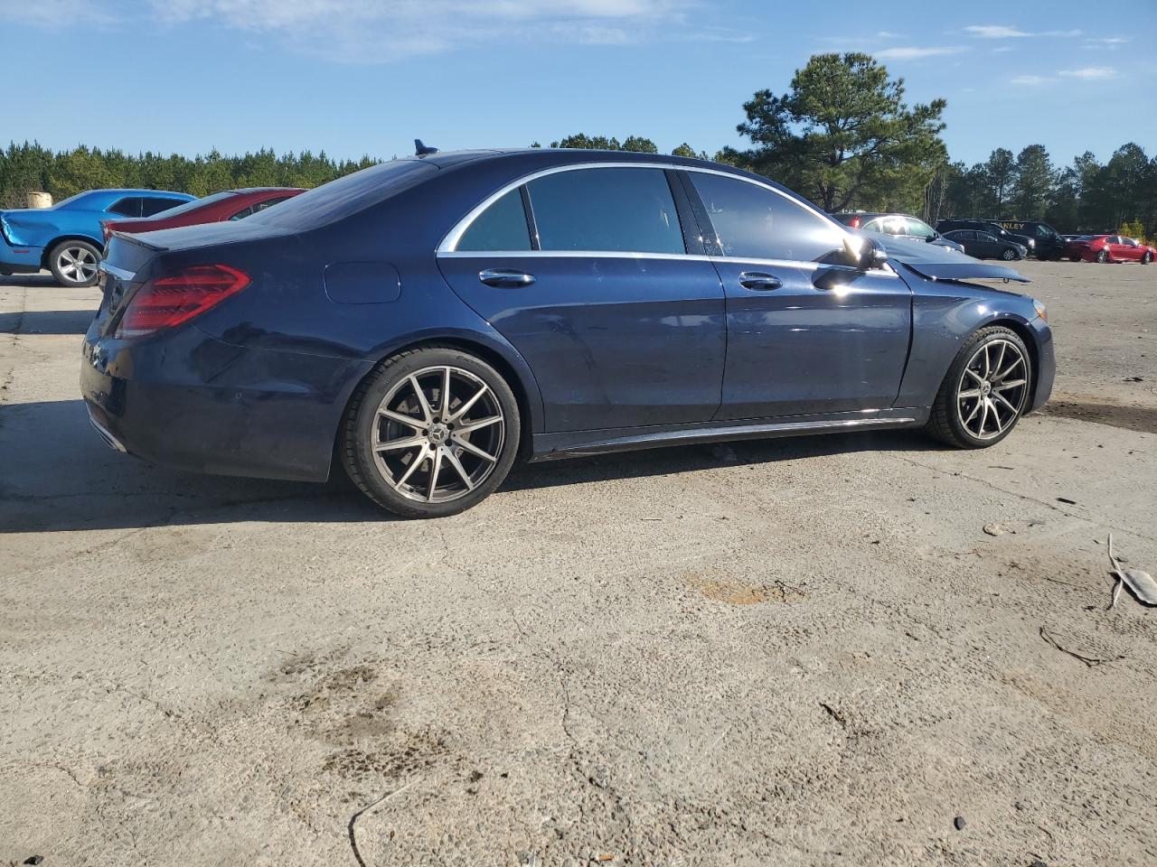 2019 Mercedes-Benz S-klasse VIN WDDUG8DB5KA441925 Copart auction photo, front end damage thumbnail 3