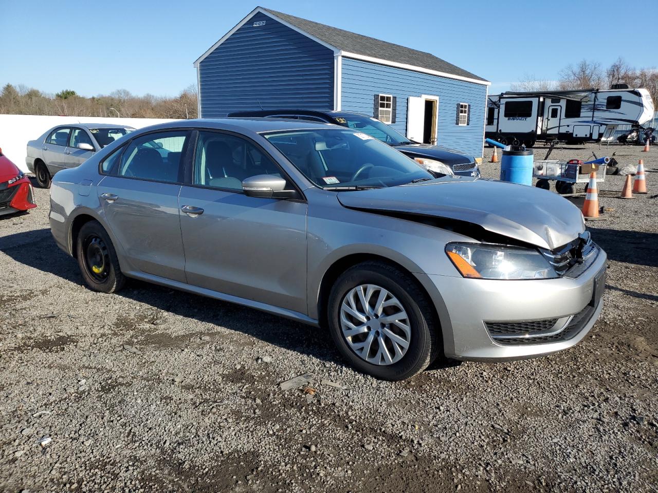 2014 Volkswagen Passat VIN 1VWAT7A32EC061656 Copart auction photo, front end damage thumbnail 4