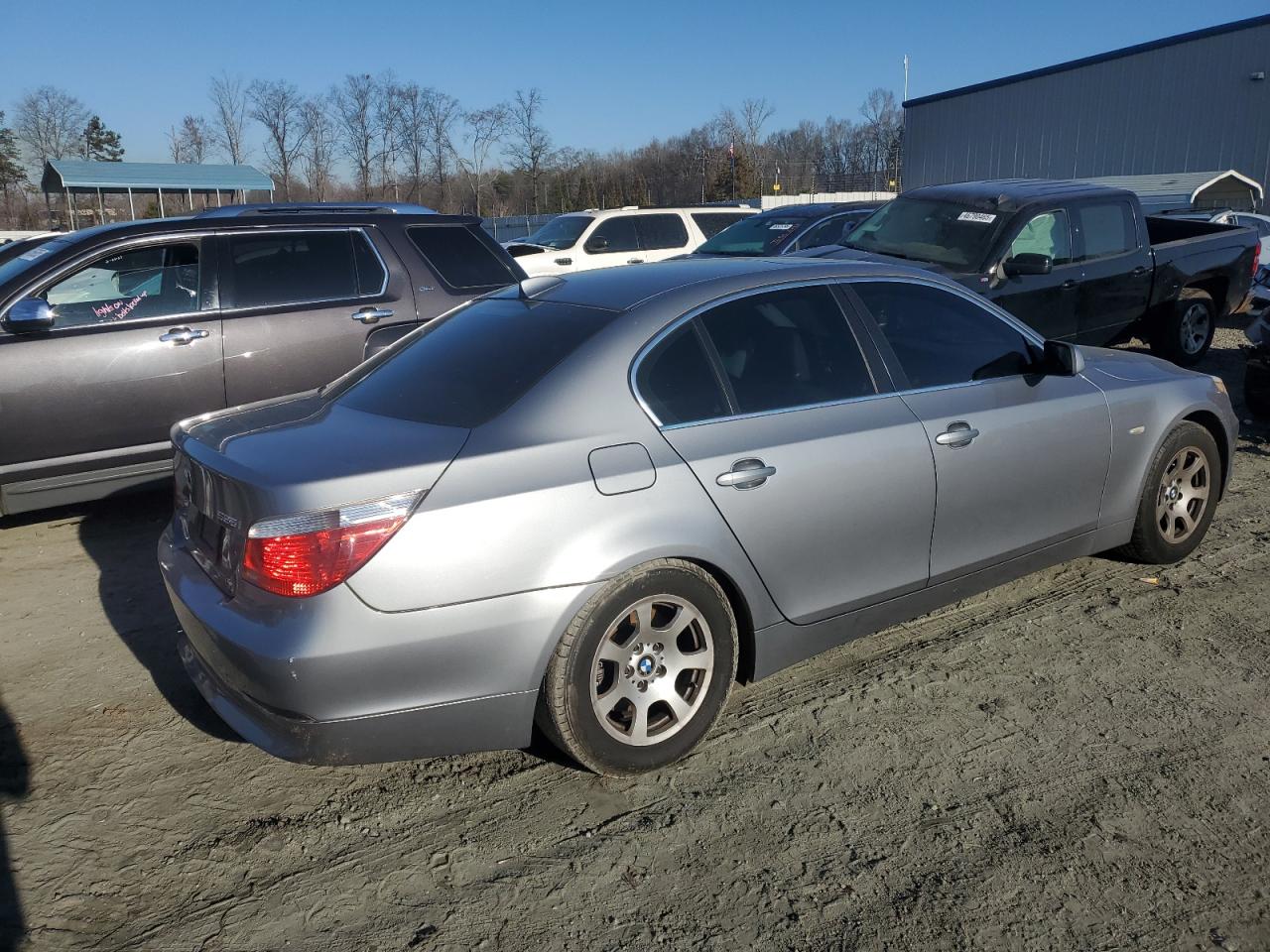 2004 BMW 5er VIN WBANA53594B854354 Copart auction photo, side damage thumbnail 3