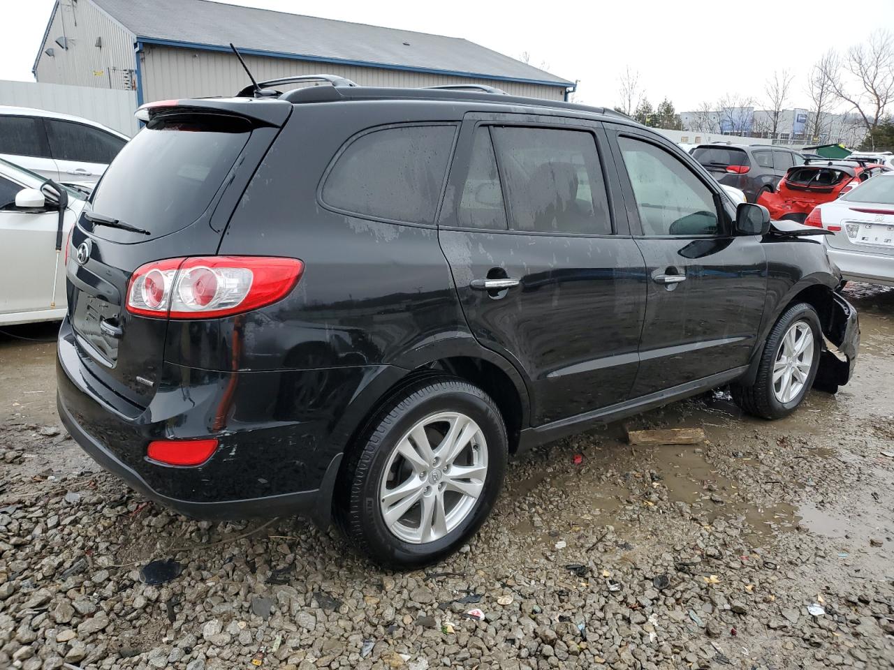 2012 Hyundai Santa Fe VIN 5XYZK3AB7CG094427 Copart auction photo, front end / side damage thumbnail 3