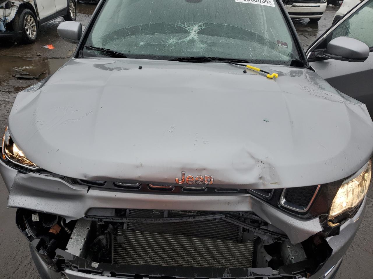 2019 Jeep Compass VIN 3C4NJDCB7KT843383 Copart auction photo, front end damage thumbnail 12