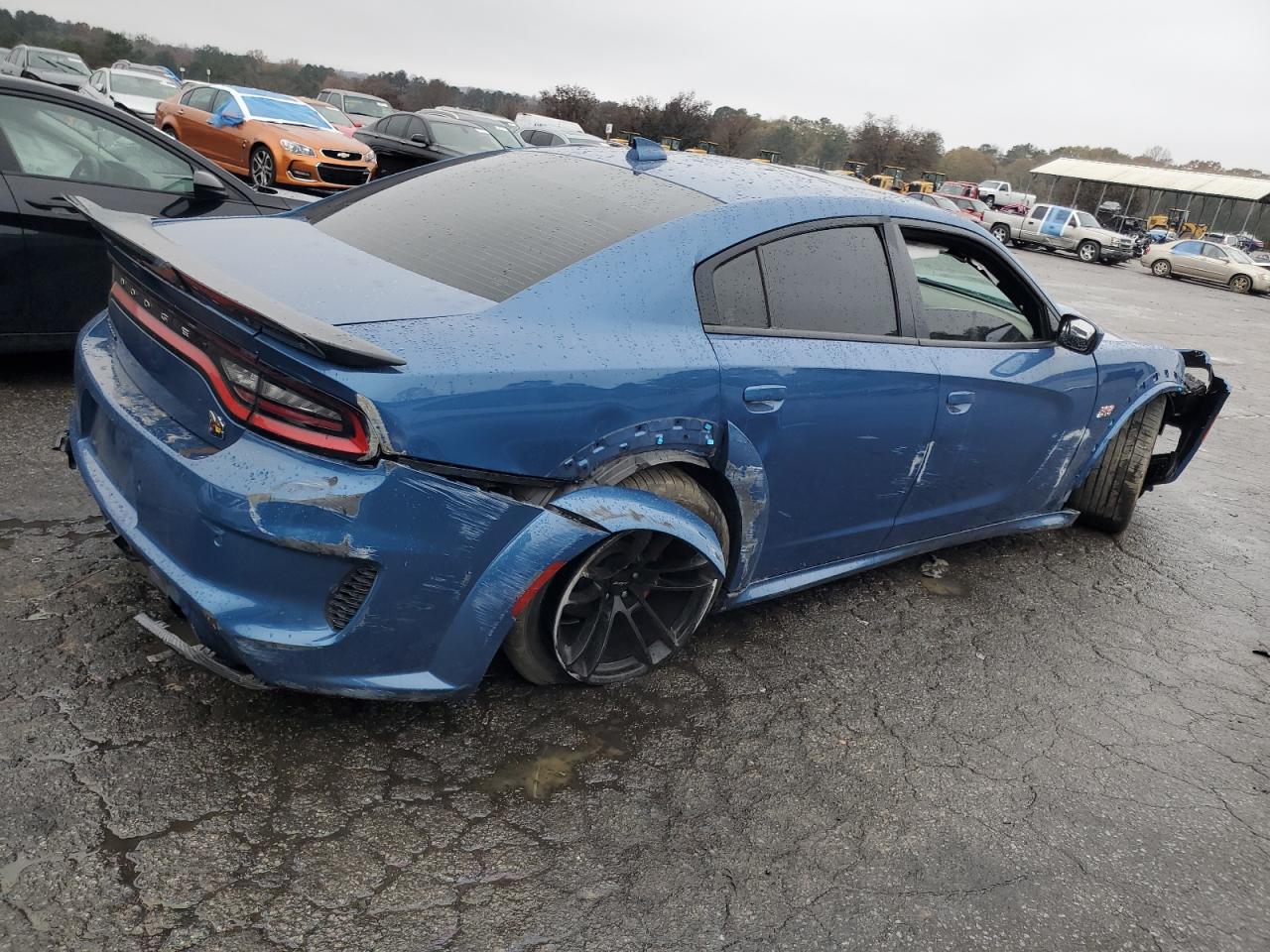 2021 Dodge Charger VIN 2C3CDXGJ4MH511595 Copart auction photo, all over damage thumbnail 3