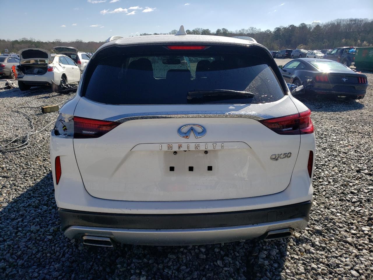 2019 Infiniti QX50 VIN 3PCAJ5M16KF128507 Copart auction photo, front end / undercarriage damage thumbnail 6