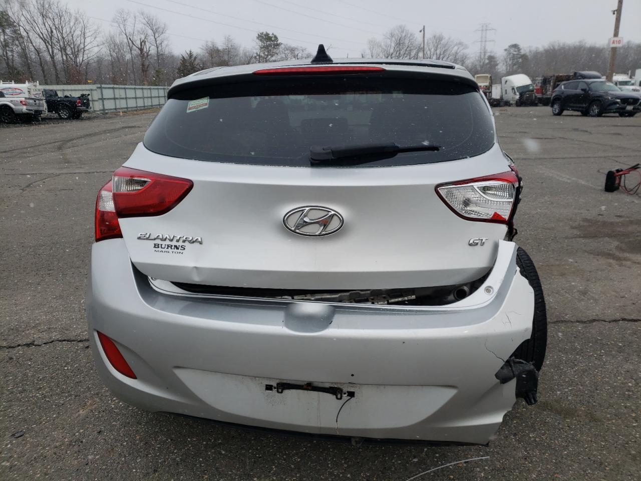 2013 Hyundai Elantra VIN KMHD35LE3DU049331 Copart auction photo, rear end damage thumbnail 6