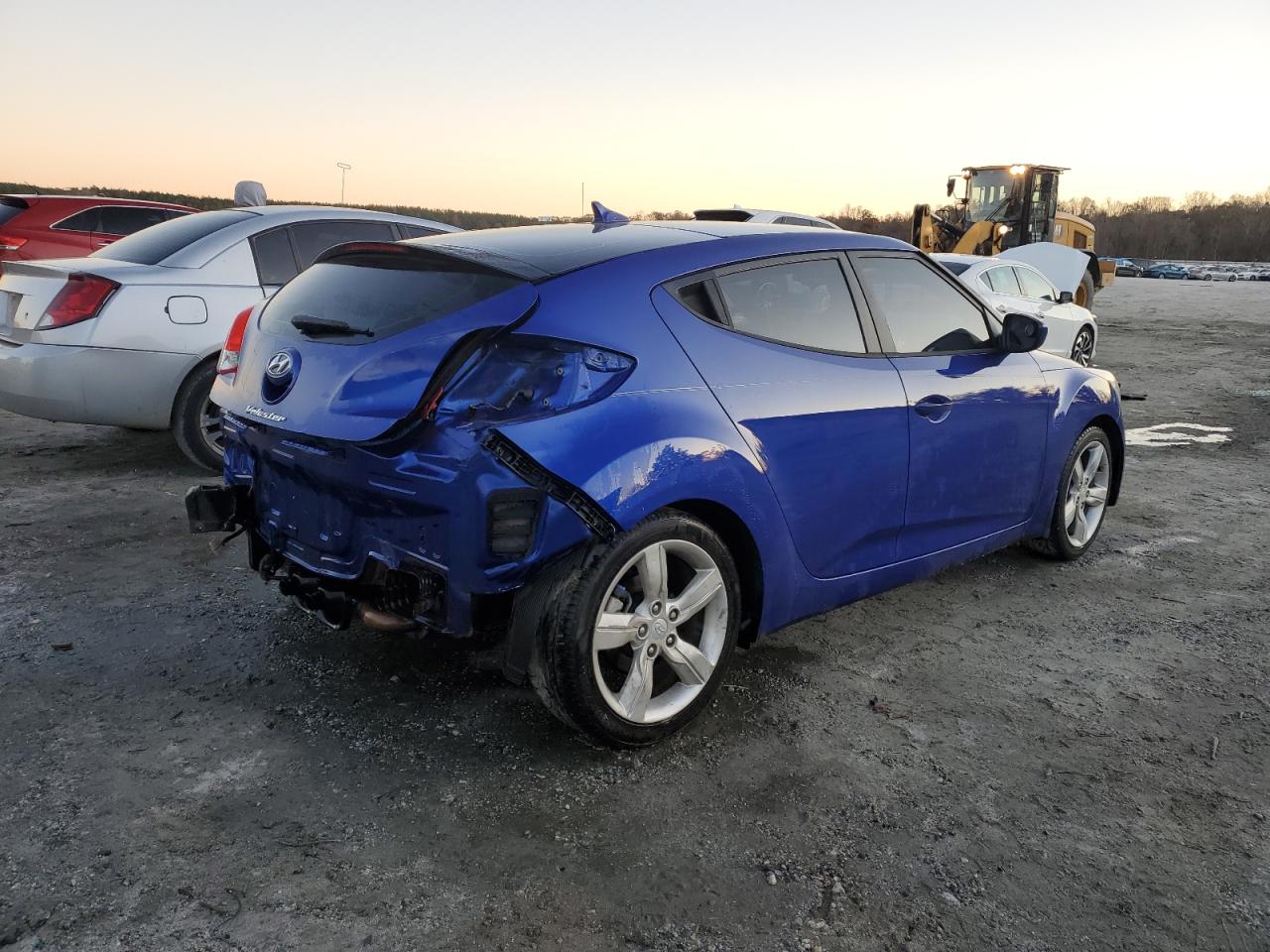 2012 Hyundai Veloster VIN KMHTC6AD7CU046667 Copart auction photo, rear end damage thumbnail 3
