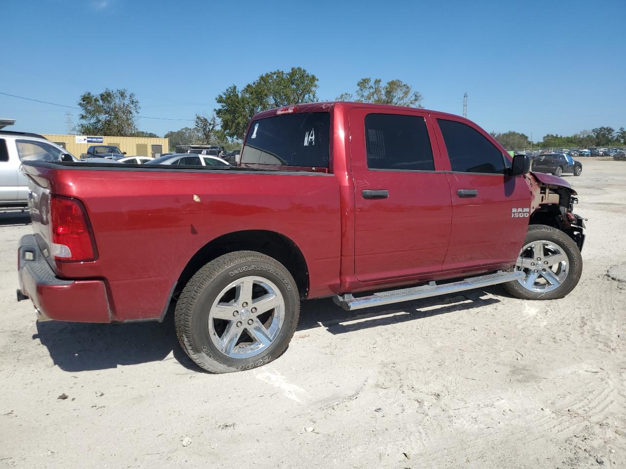 2014 RAM 1500 VIN 1C6RR6KT7ES456667 Copart auction photo, front end damage thumbnail 3