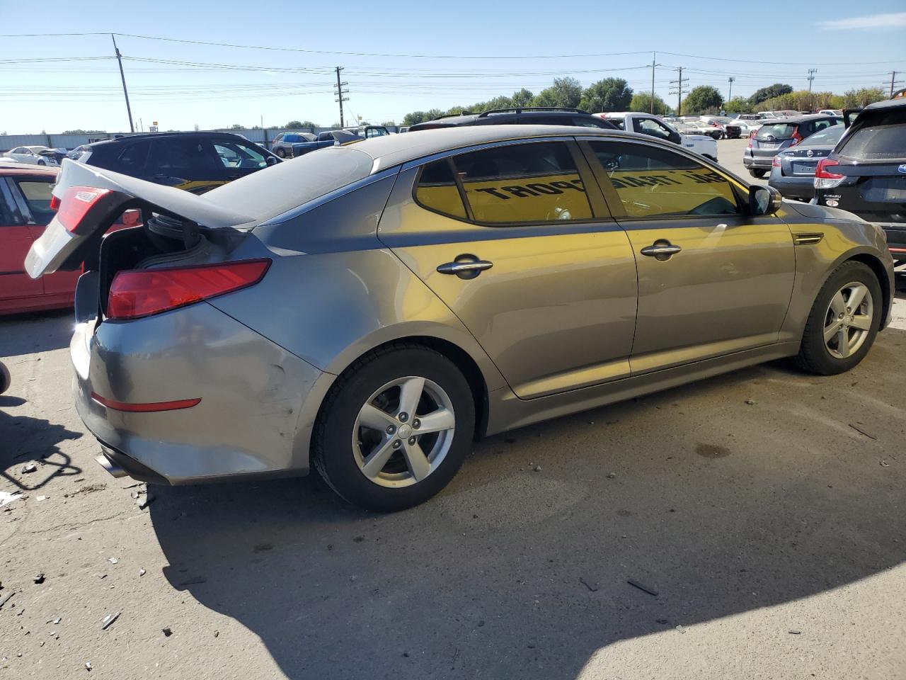2015 KIA Optima VIN 5XXGM4A78FG428427 Copart auction photo, rear end damage thumbnail 3