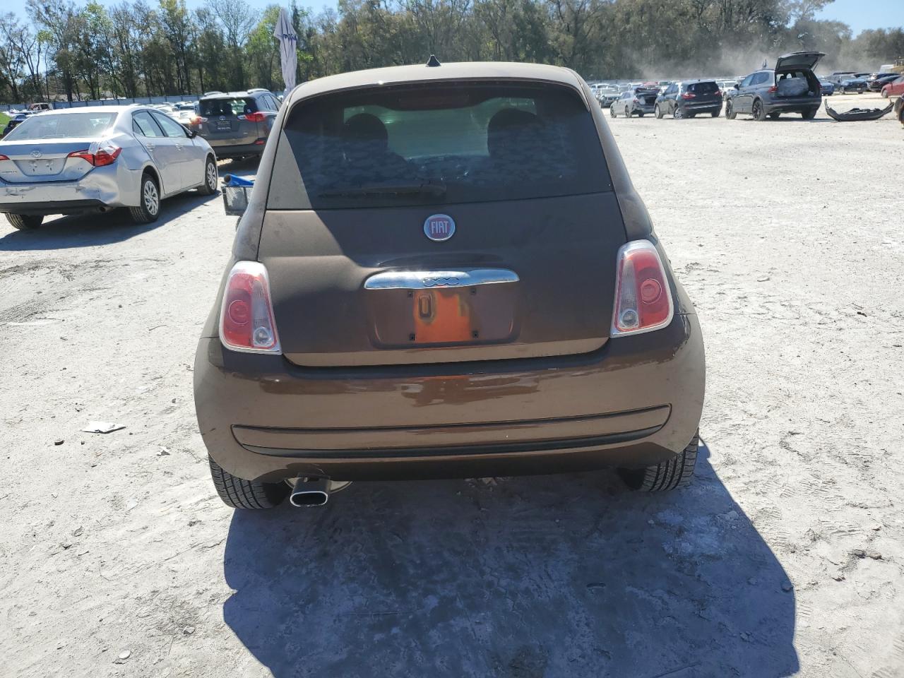 2015 Fiat 500 VIN 3C3CFFAR8FT550087 Copart auction photo, front end / mechanical damage thumbnail 6