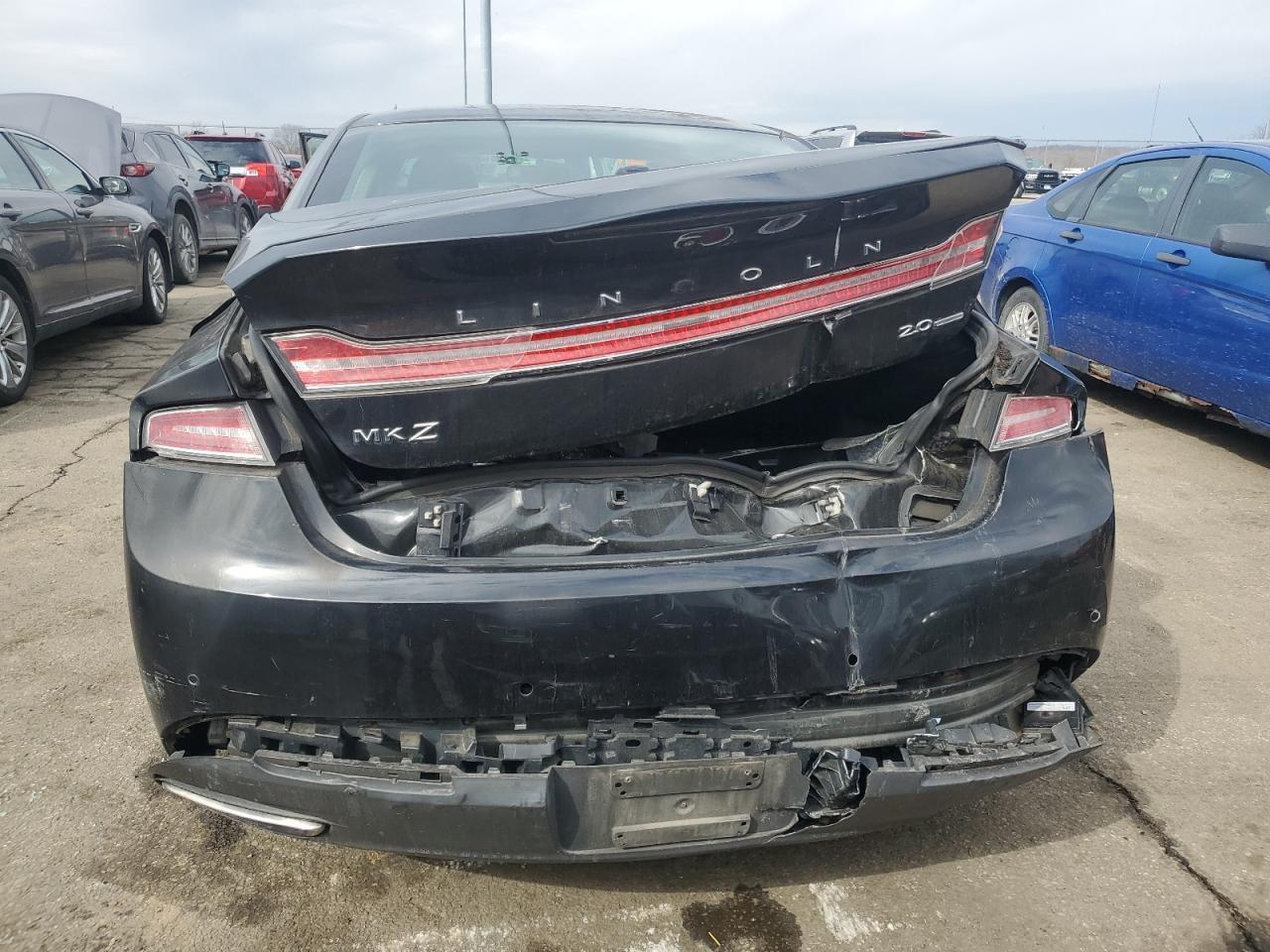 2014 Lincoln MKZ VIN 3LN6L2G95ER820157 Copart auction photo, rear end damage thumbnail 6