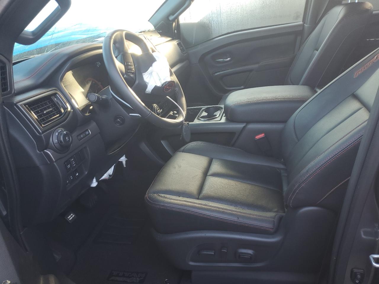 2023 Nissan Titan VIN 1N6AA1ED8PN107763 Copart auction photo, front end / side damage thumbnail 7
