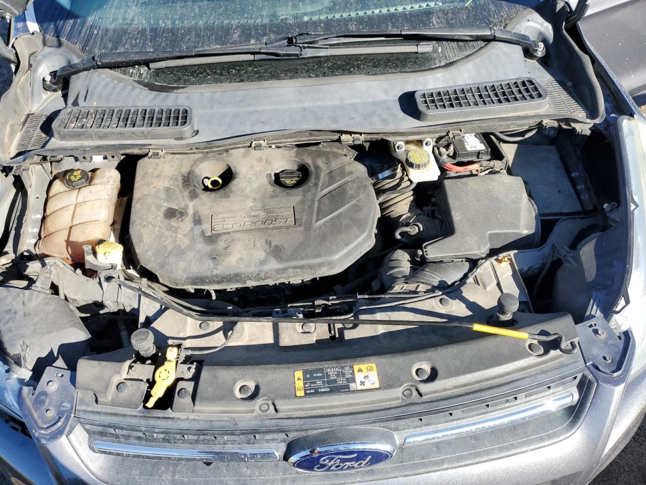 2014 Ford Escape VIN 1FMCU0G93EUB02250 Copart auction photo, side / front end damage thumbnail 13