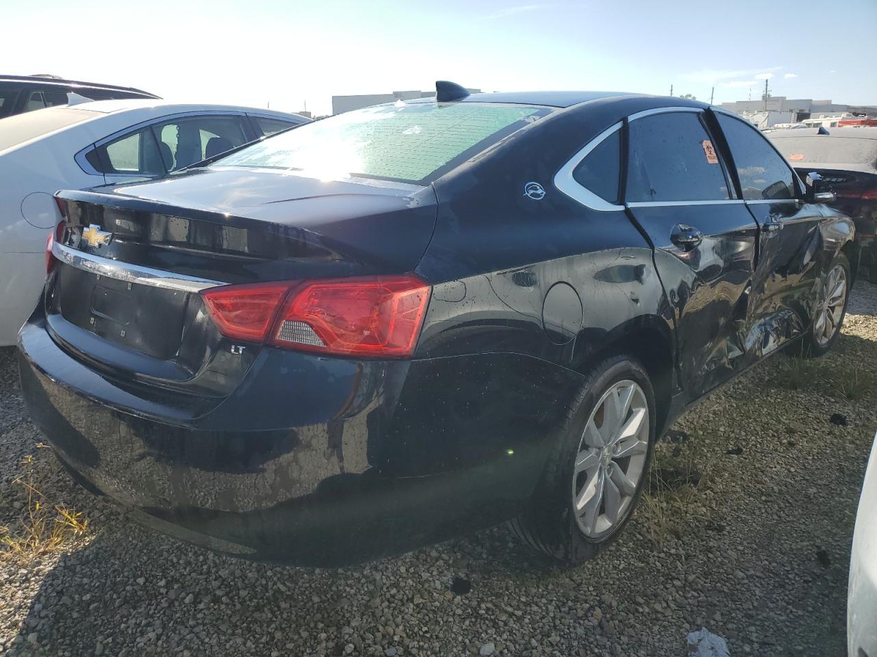 2018 Chevrolet Impala VIN 2G1105S3XJ9127296 Copart auction photo, side / front end damage thumbnail 3