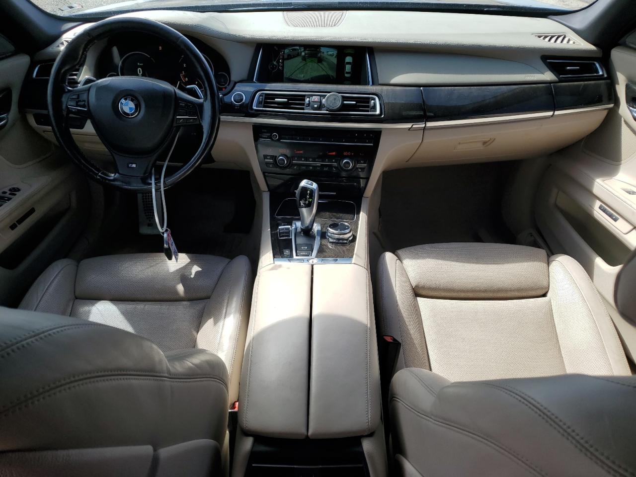 2014 BMW 7er VIN WBAYA6C51ED144468 Copart auction photo, side damage thumbnail 8