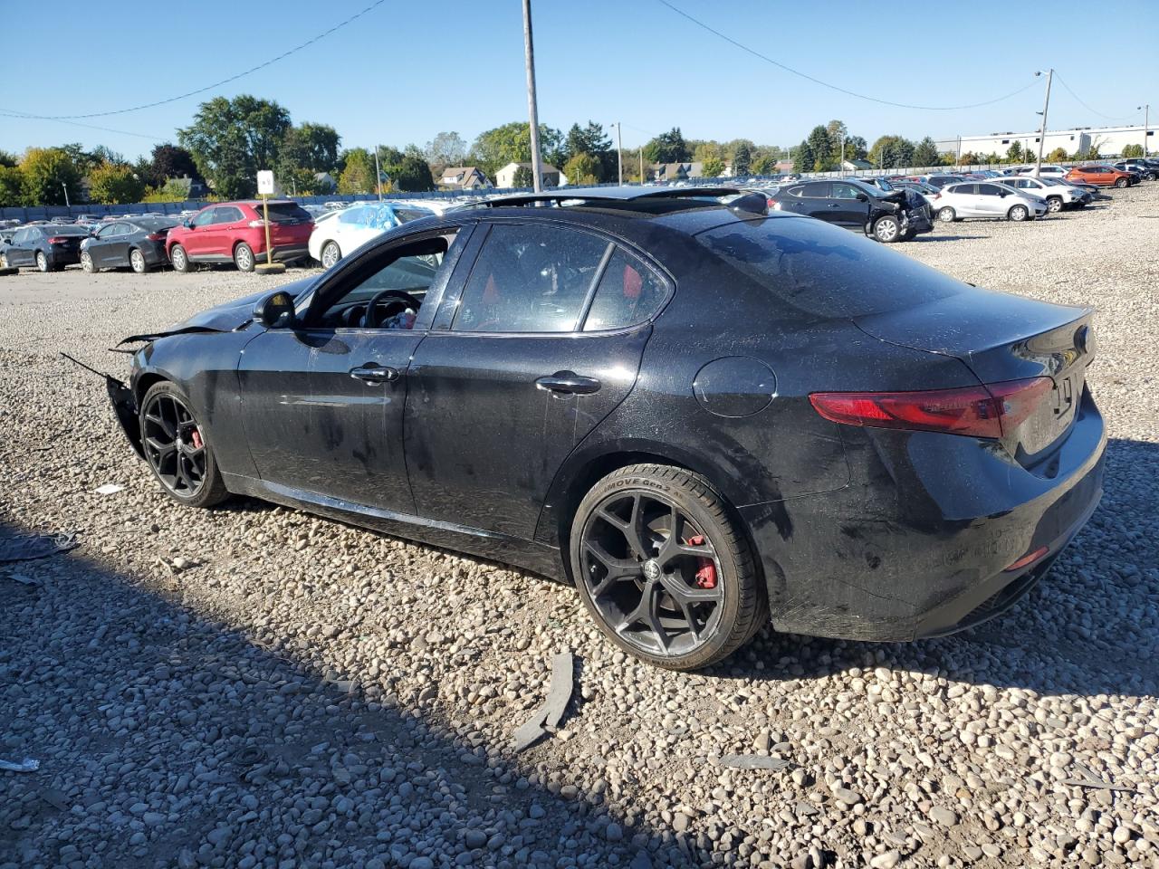 2020 Alfa Romeo Giulia VIN ZARFAMAN7L7631841 Copart auction photo, front end damage thumbnail 2