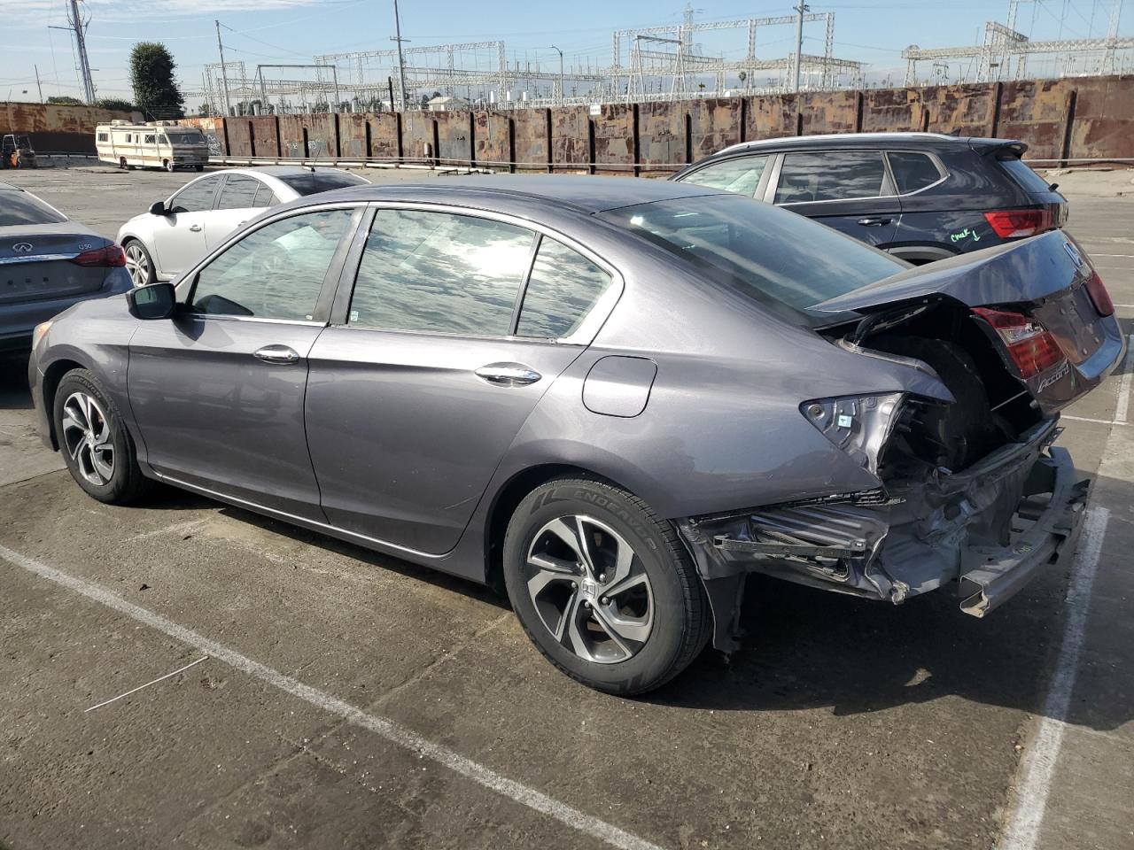 2017 Honda Accord VIN 1HGCR2F3XHA103837 Copart auction photo, rear end damage thumbnail 2