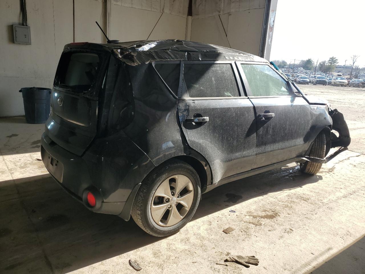 2016 KIA Soul VIN KNDJN2A28G7238634 Copart auction photo, rollover damage thumbnail 3