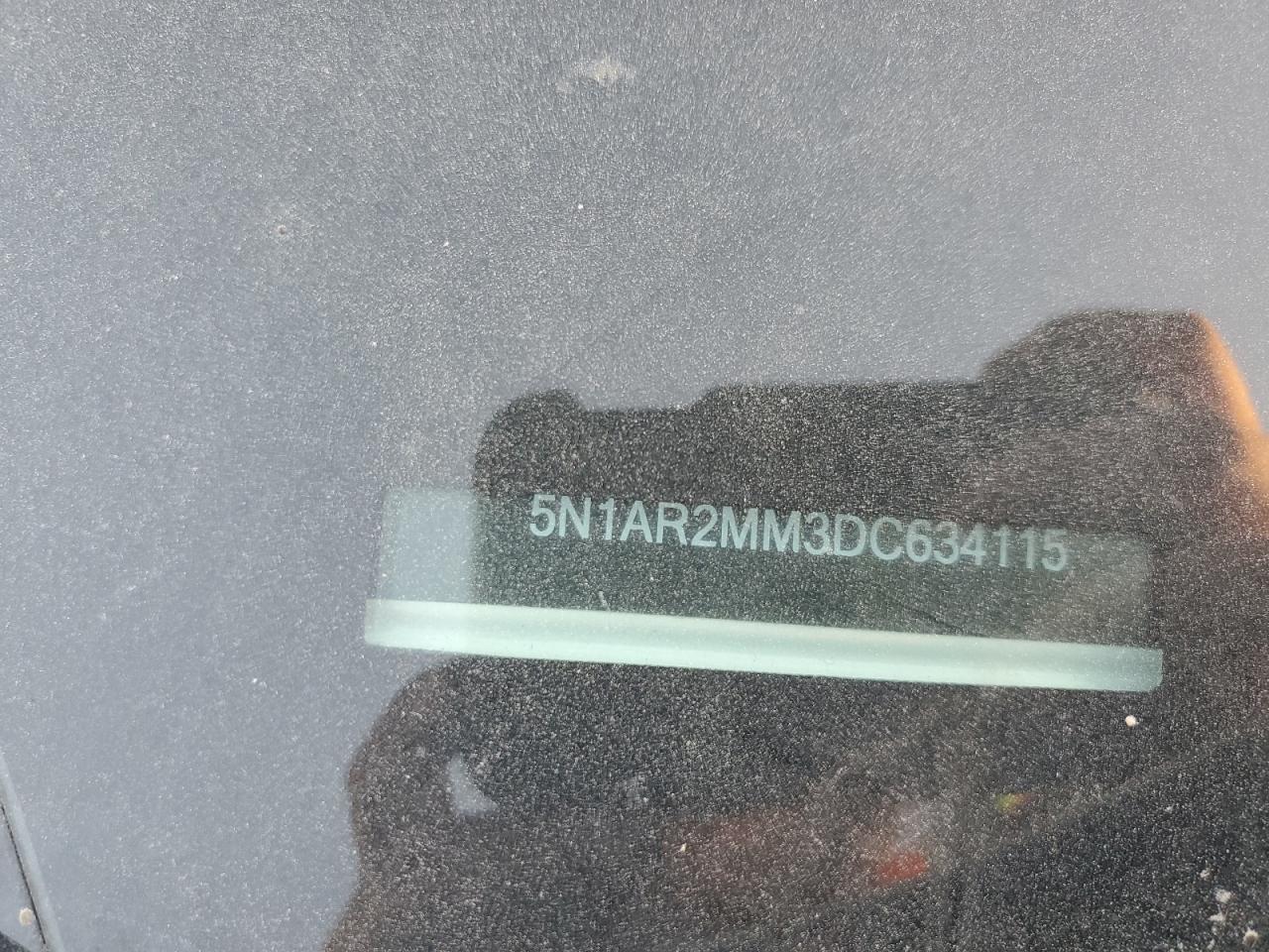2013 Nissan Pathfinder VIN 5N1AR2MM3DC634115 Copart auction photo, side / front end damage thumbnail 15
