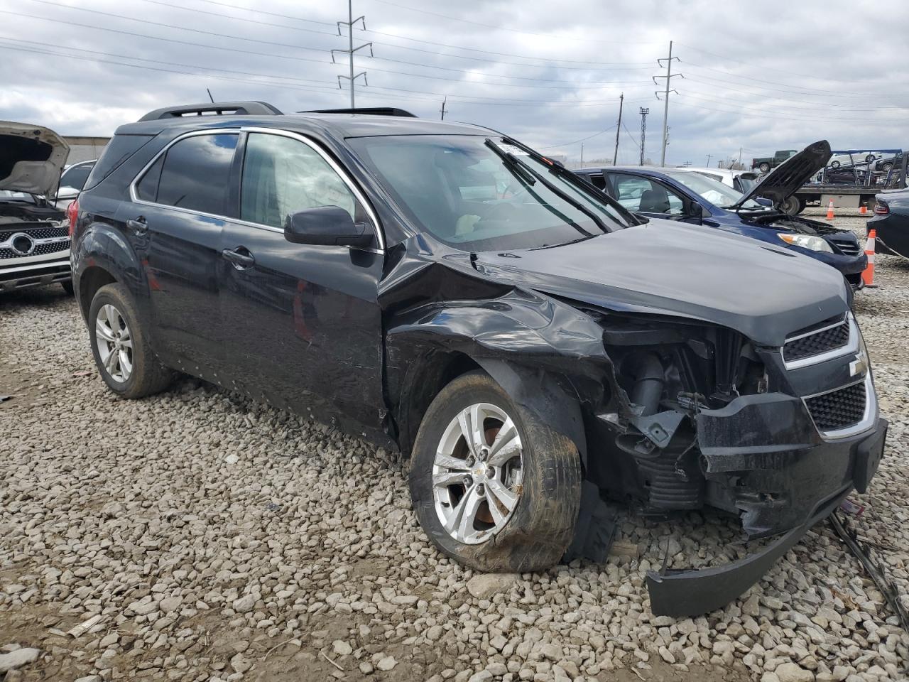 2015 Chevrolet Equinox VIN 2GNALBEK5F6407918 Copart auction photo, side / front end damage thumbnail 4