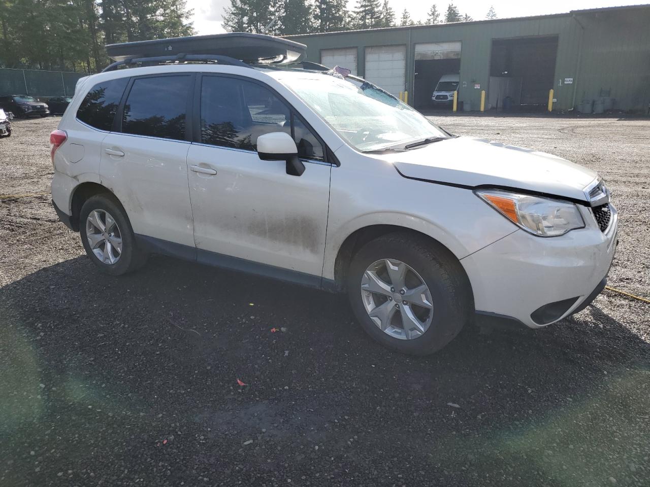 2015 Subaru Forester VIN JF2SJAHC1FH484931 Copart auction photo, front end / top/roof damage thumbnail 4