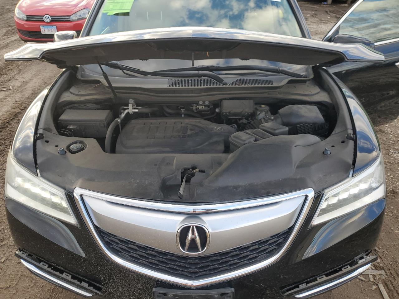 2016 Acura MDX VIN 5FRYD4H43GB060015 Copart auction photo, rear end / side damage thumbnail 12