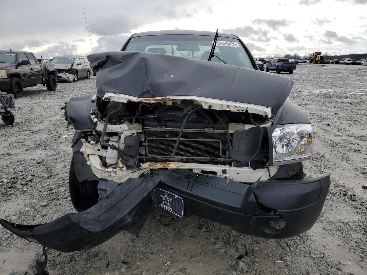 2007 Dodge Dakota VIN 1D7HE42K97S271296 Copart auction photo, front end / side damage thumbnail 5