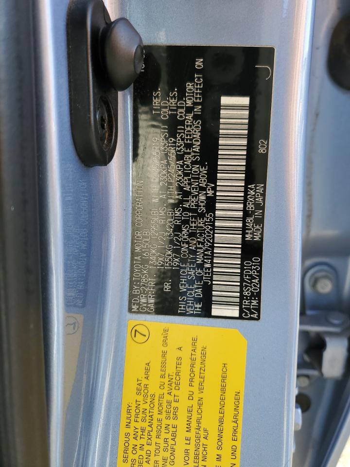 2009 Toyota Highlander VIN JTEEW41A792029155 Copart auction photo, front end damage thumbnail 16