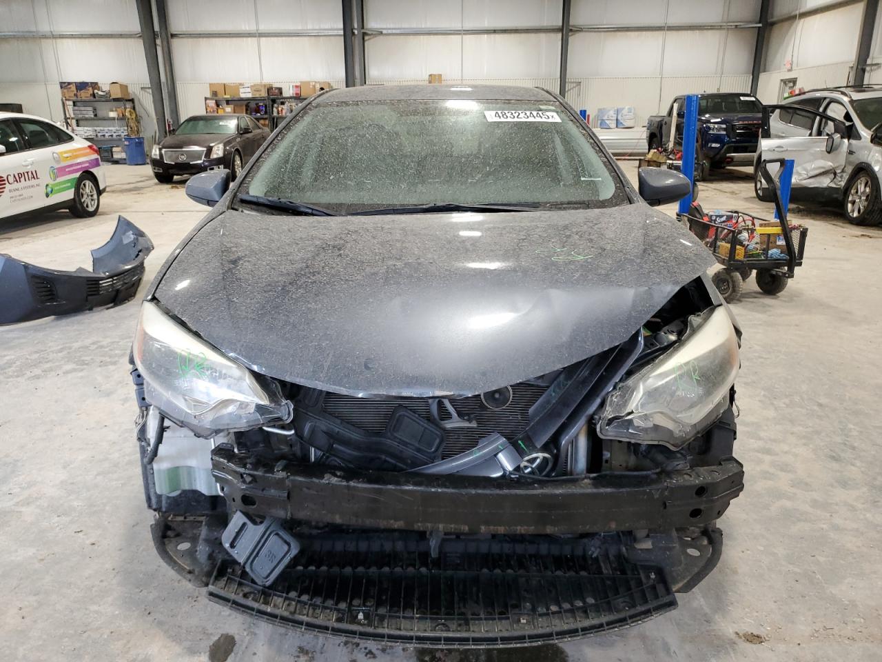 2015 Toyota Corolla VIN 5YFBURHE3FP204047 Copart auction photo, front end / hail damage thumbnail 5