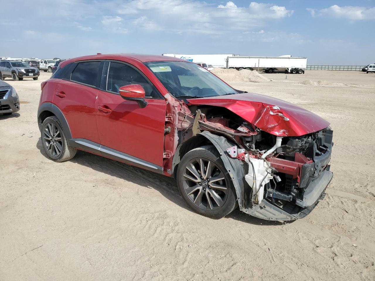 2016 Mazda CX-3 VIN JM1DKBD77G0103957 Copart auction photo, front end damage thumbnail 4