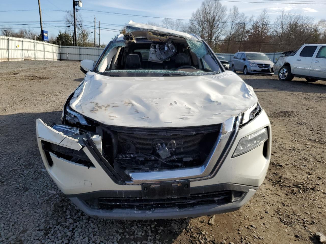 2021 Nissan Rogue VIN JN8AT3BB1MW213459 Copart auction photo, rollover damage thumbnail 5