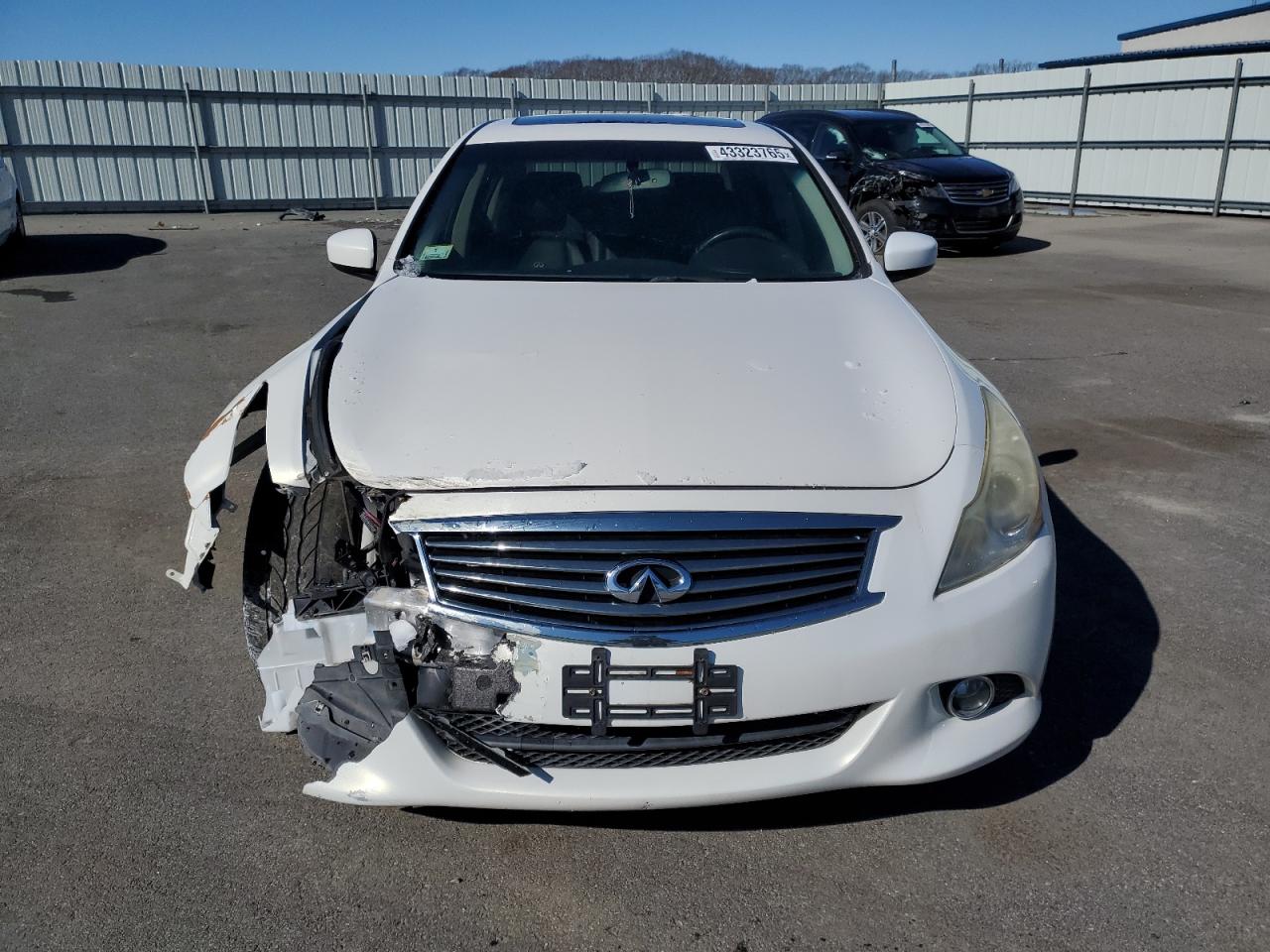2013 Infiniti G VIN JN1CV6AP0DM725628 Copart auction photo, front end / minor dent/scratches damage thumbnail 5