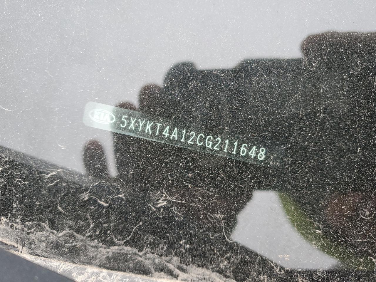2012 KIA Sorento VIN 5XYKT4A12CG211648 Copart auction photo, side damage thumbnail 15
