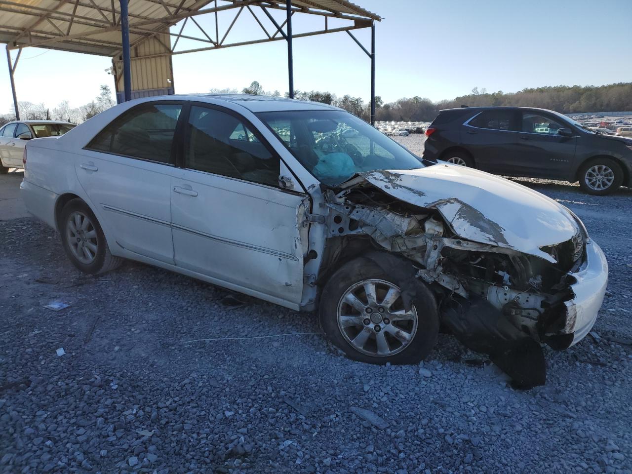 2002 Toyota Camry VIN 4T1BF30K32U006019 Copart auction photo, front end / side damage thumbnail 4