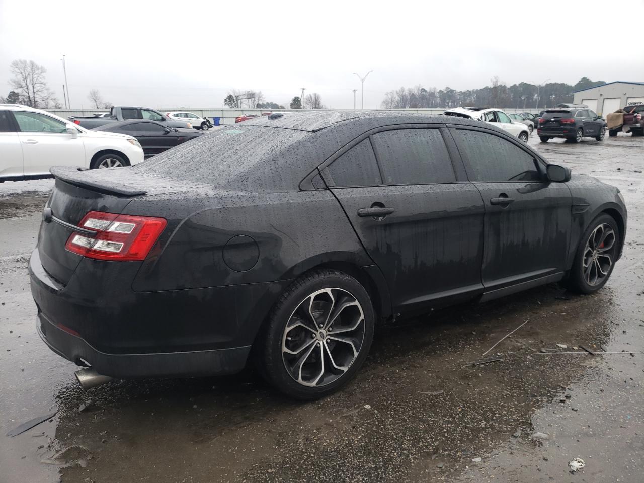 2015 Ford Taurus VIN 1FAHP2KTXFG202660 Copart auction photo, front end / side damage thumbnail 3