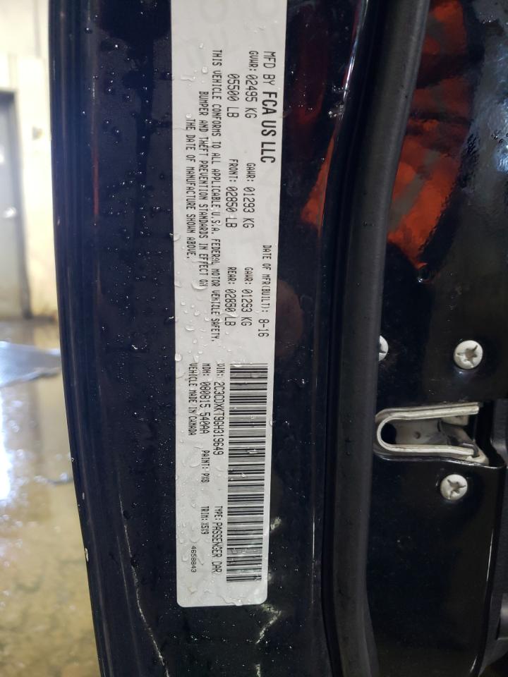 2016 Dodge Charger VIN 2C3CDXKT9GH319649 Copart auction photo, front end damage thumbnail 12