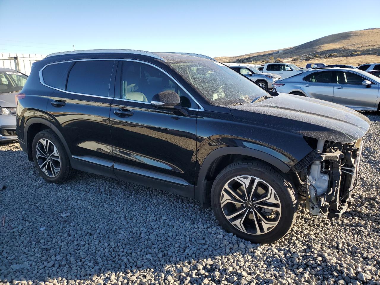 2020 Hyundai Santa Fe VIN 5NMS5CAA3LH289186 Copart auction photo, front end damage thumbnail 4