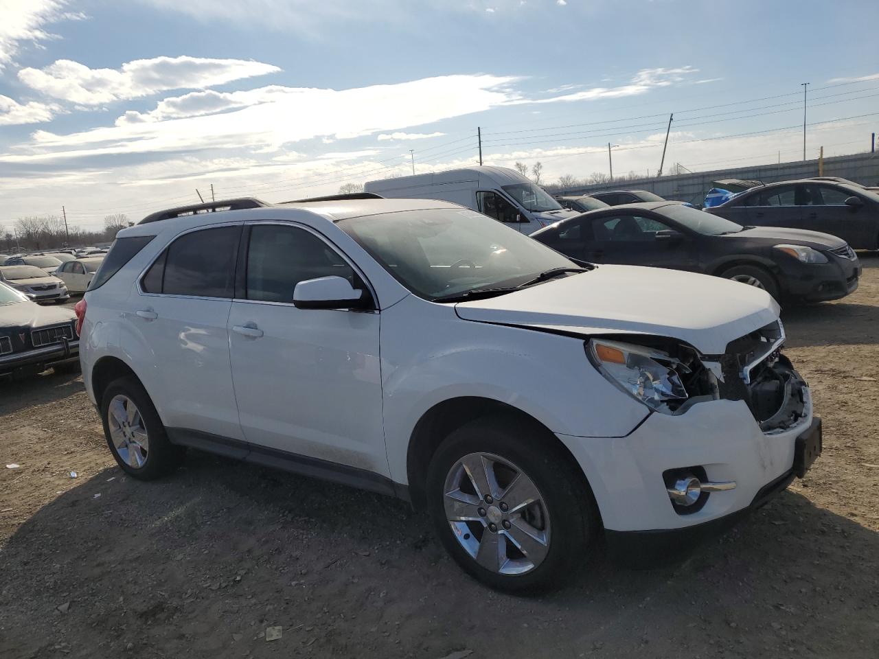 2013 Chevrolet Equinox VIN 1GNFLNEK0DZ120365 Copart auction photo, front end damage thumbnail 4