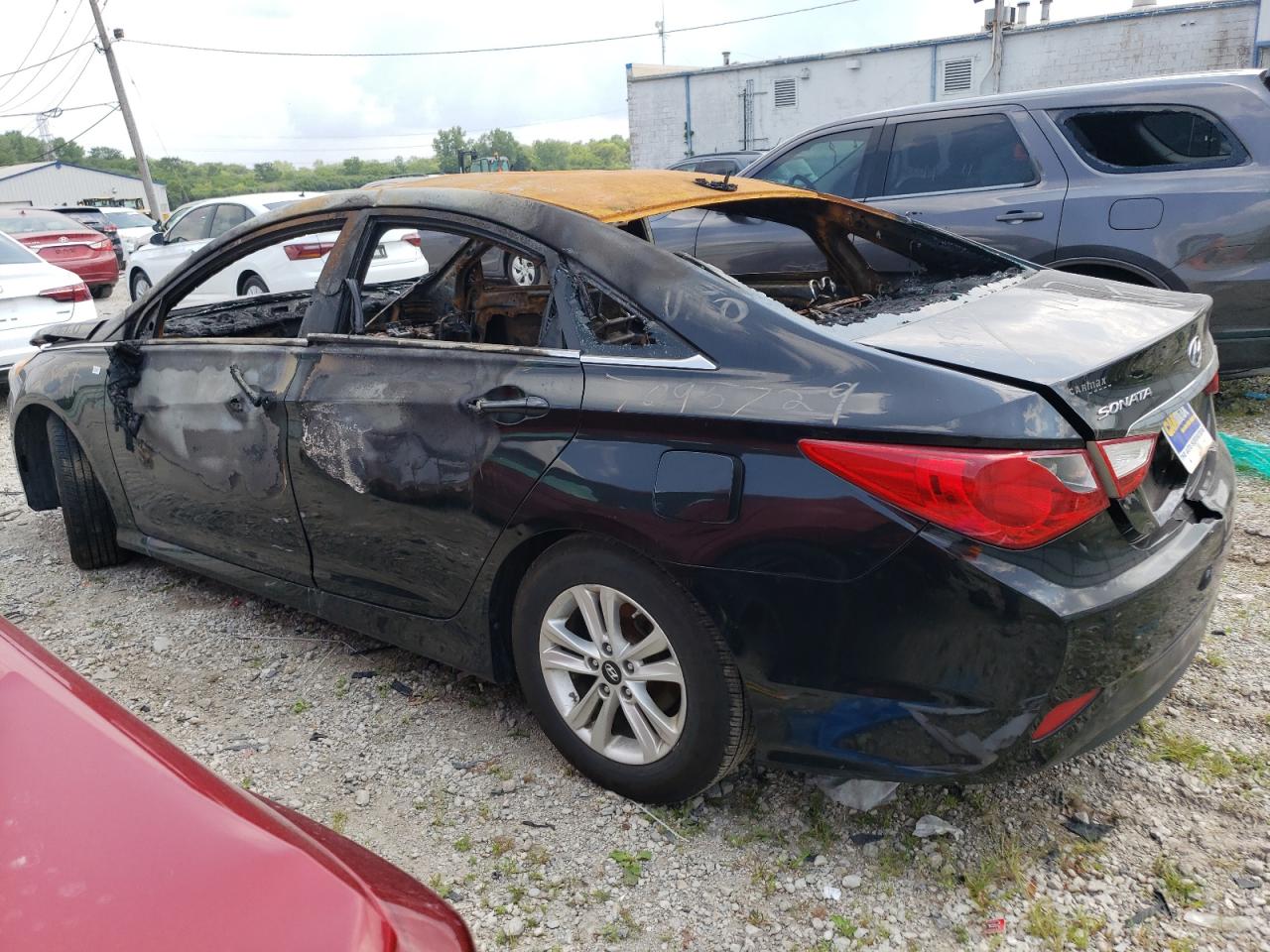 2014 Hyundai Sonata VIN 5NPEB4AC9EH859288 Copart auction photo, burn - interior / missing/altered vin damage thumbnail 2