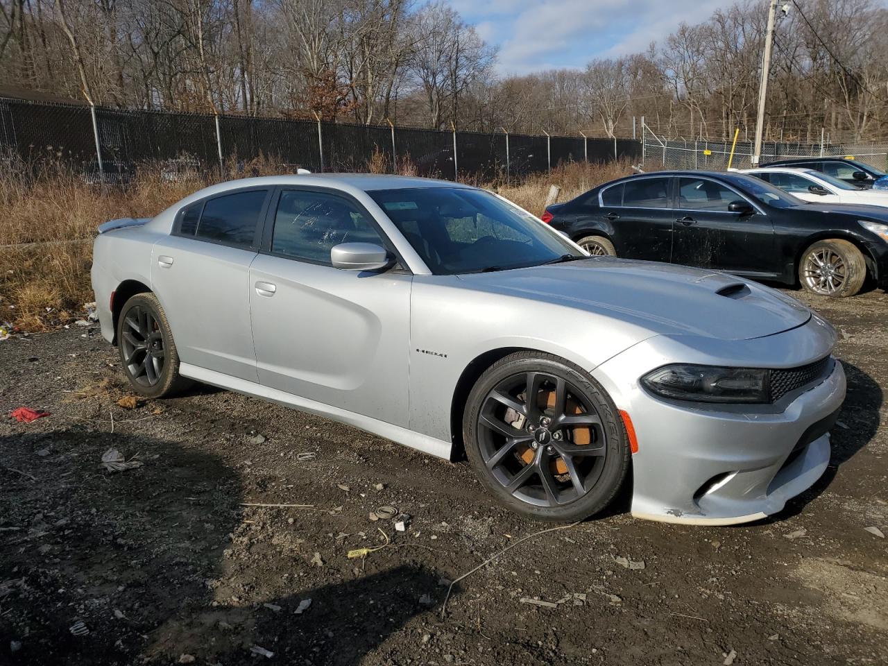 2020 Dodge Charger VIN 2C3CDXCTXLH106623 Copart auction photo, undercarriage damage thumbnail 4