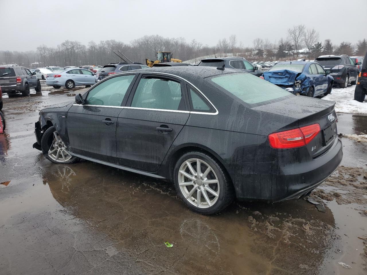2014 Audi A4 VIN WAUFFAFLXEN002376 Copart auction photo, front end / undercarriage damage thumbnail 2