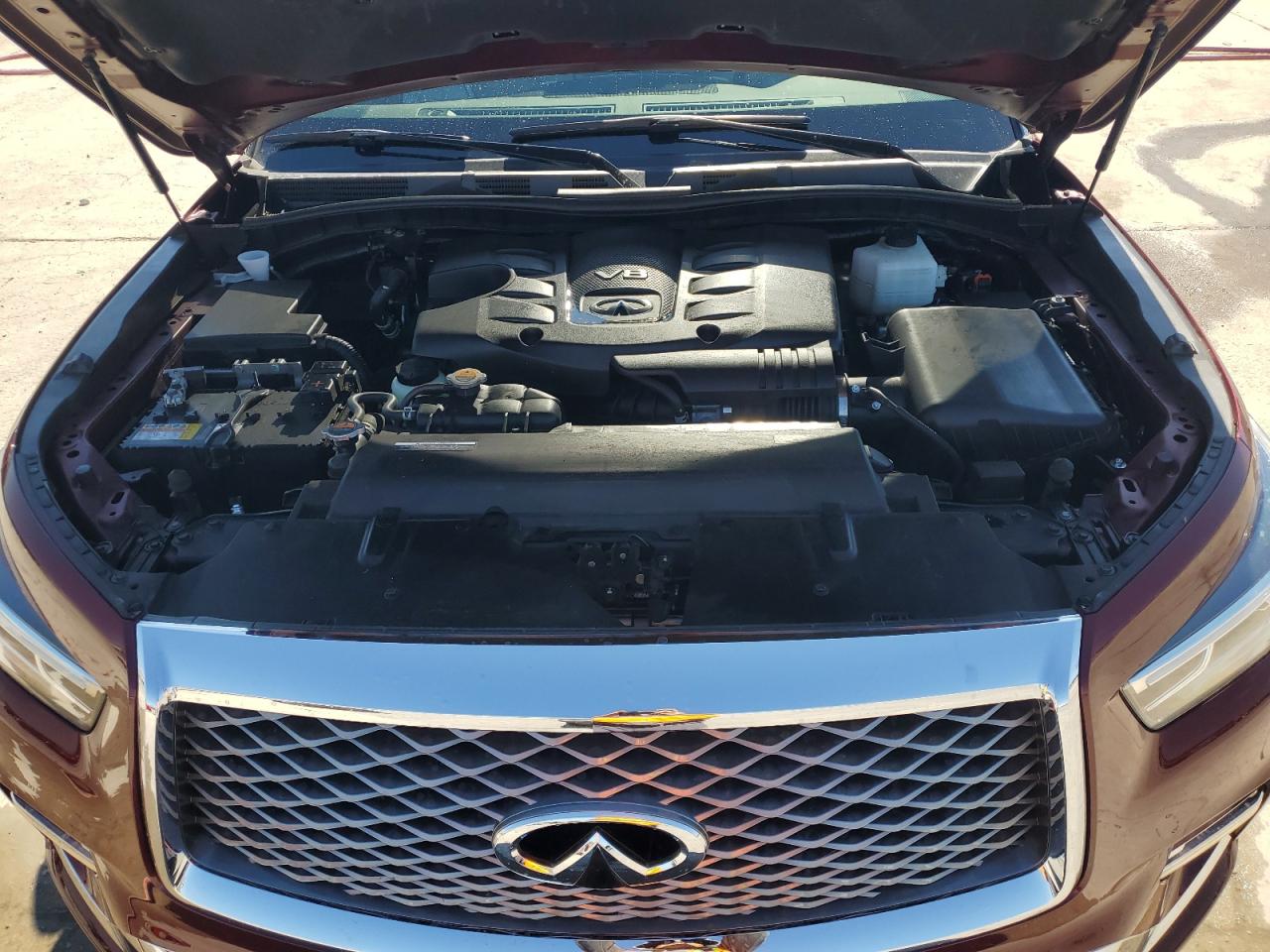 2021 Infiniti QX80 VIN JN8AZ2AF4M9718570 Copart auction photo, side / undercarriage damage thumbnail 12